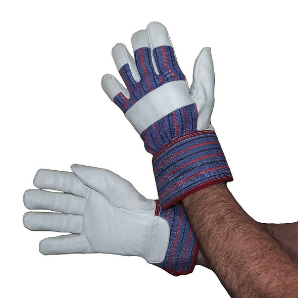 IMPACTO Anti-Vibration Fitter's Style Glove with Suede Palm - Full Finger Style