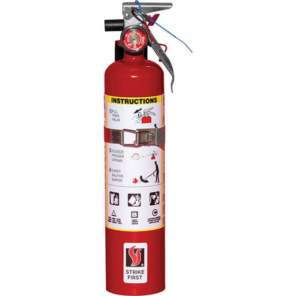 Steel Dry Chemical ABC Fire Extinguisher | 2.5 lb | StrikeFirst