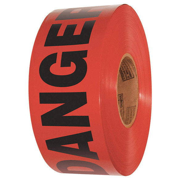 3" x 200' DANGER Barricade Tape | Pack of 36 | INCOM