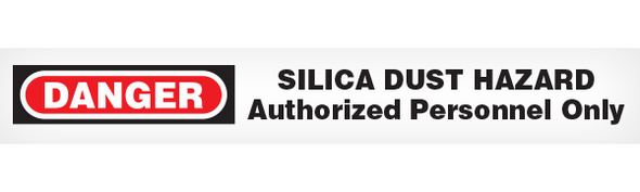 DANGER SILICA DUST Barricade Tape  - Contractor Grade (Pack of 12 Rolls)