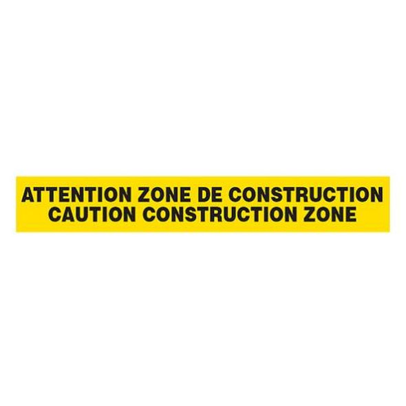 ATTENTION ZONE DE CONSTRUCTION / ... Dispenser Boxed Barricade Tape (Pack of 12 Rolls)