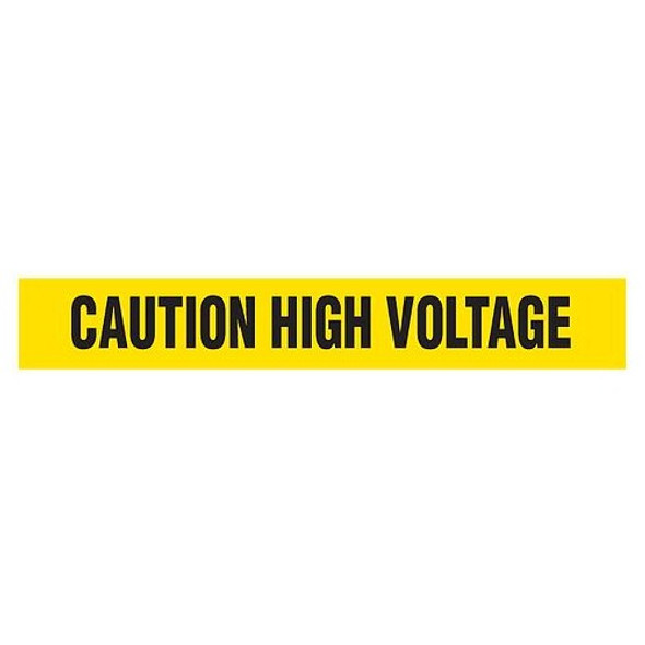 CAUTION VOLTAGE Dispenser Boxed Barricade Tape (Pack of 12 Rolls)