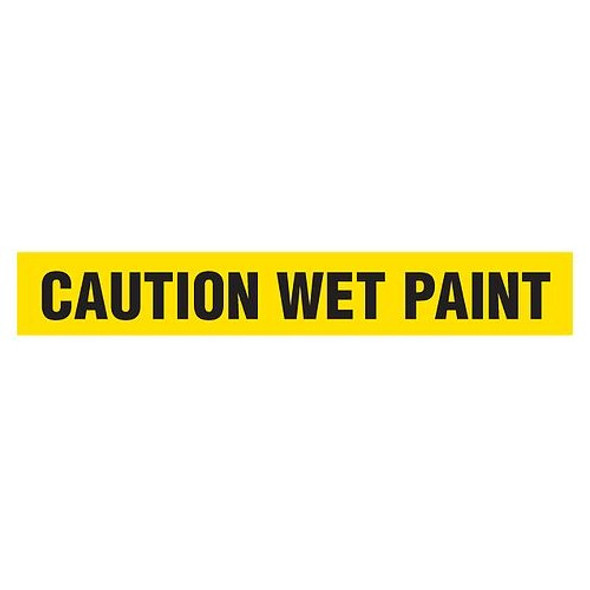 CAUTION WET PAINT Dispenser Boxed Barricade Tape (Pack of 12 Rolls)