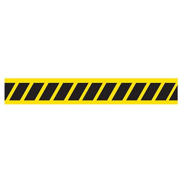 Hazard "//////////"  Dispenser Boxed Barricade Tape (Pack of 12 Rolls)