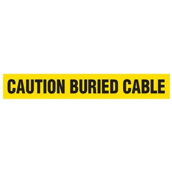 CAUTION BURIED CABLE Dispenser Boxed Barricade Tape (Pack of 12 Rolls)
