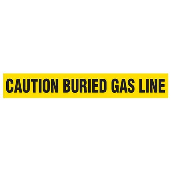 CAUTION BURIED GAS LINE Dispenser Boxed Barricade Tape (Pack of 12 Rolls)