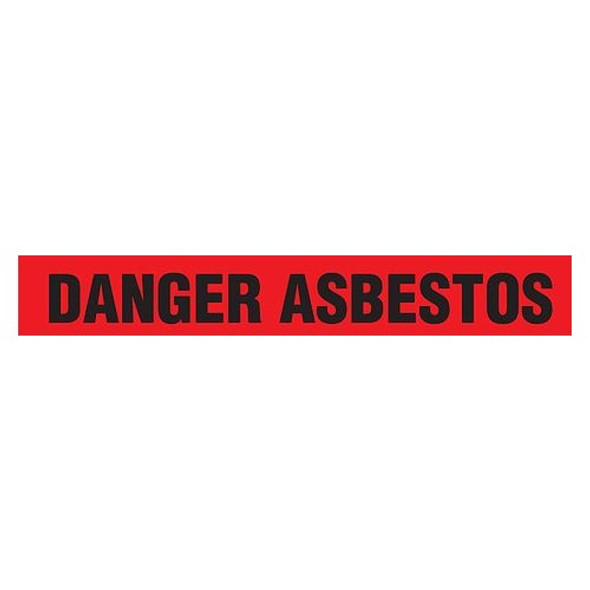 DANGER ASBESTOS Dispenser Boxed Barricade Tape (Pack of 12 Rolls)