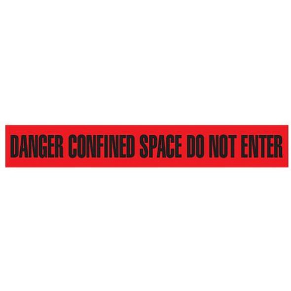 DANGER CONFINED SPACE DO NOT ENTER Dispenser Boxed Barricade Tape (Pack of 12 Rolls)