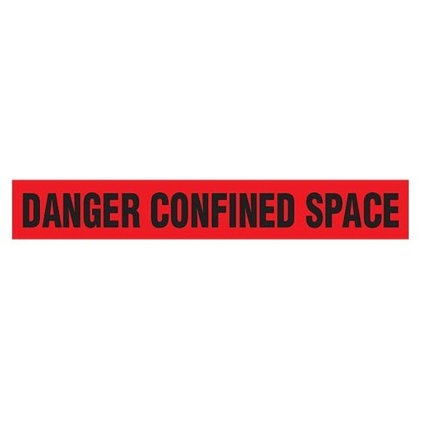 DANGER CONFINED SPACE Dispenser Boxed Barricade Tape (Pack of 12 Rolls)