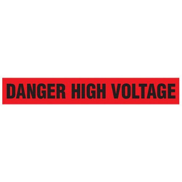 DANGER HIGH VOLTAGE Barricade Dispenser Boxed Barricade Tape (Pack of 12 Rolls)