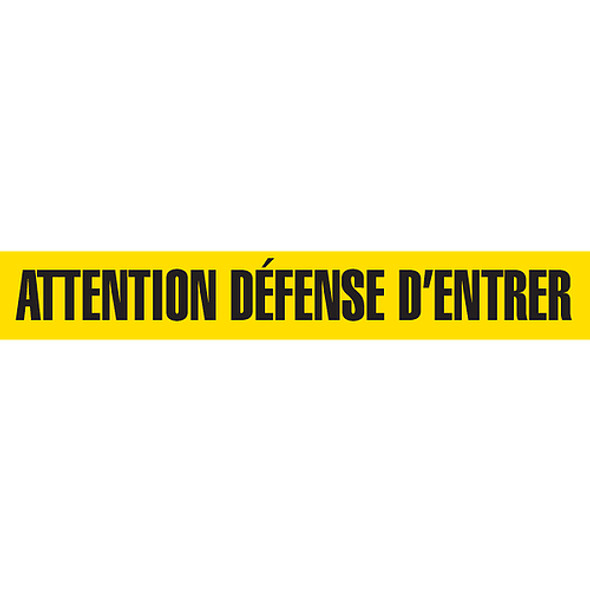 ATTENTION DEFENSE Dispenser Boxed Barricade Tape (Pack of 12 Rolls)