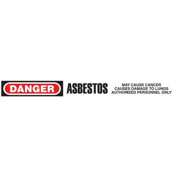 DANGER ASBESTOS Dispenser Boxed Barricade Tape - BT10207DB (Pack of 12 Rolls)