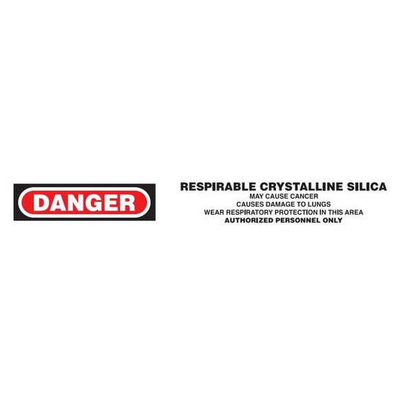 DANGER CRYSTALINNE SILICA Dispenser Boxed Barricade Tape  (Pack of 12 Rolls)