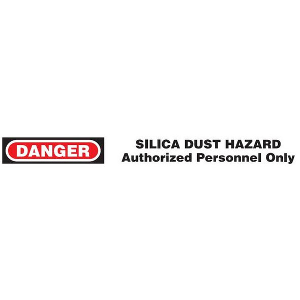 DANGER SILICA DUST Dispenser Boxed Barricade Tape  (Pack of 12 Rolls)