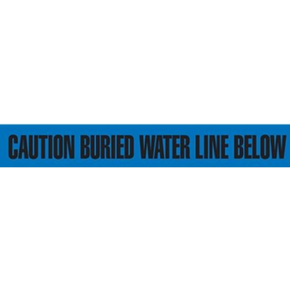 3" CAUTION BURIED WATER LINE BELOW Utility Barrier Tape (Pack of 12 Rolls)