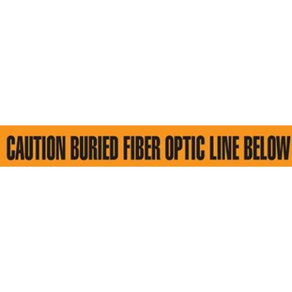 3" CAUTION BURIED FIBER OPTIC LINE BELOW Utility Barrier Tape (Pack of 12 Rolls)