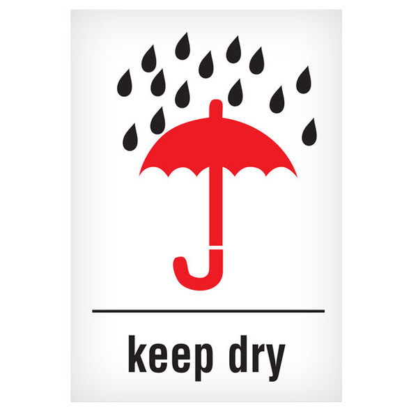 KEEP DRY - 6" x 4" Handling Label