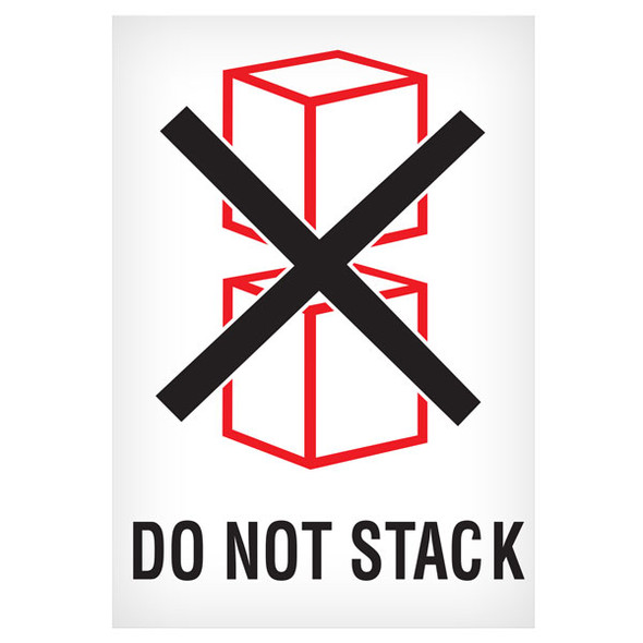 DO NOT STACK - 6" x 4" Handling Label