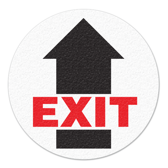 EXIT (No Boarder) - Floor Sign