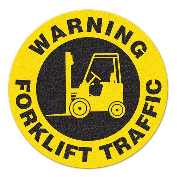 WARNING FORKLIFT TRAFFIC - Floor Sign