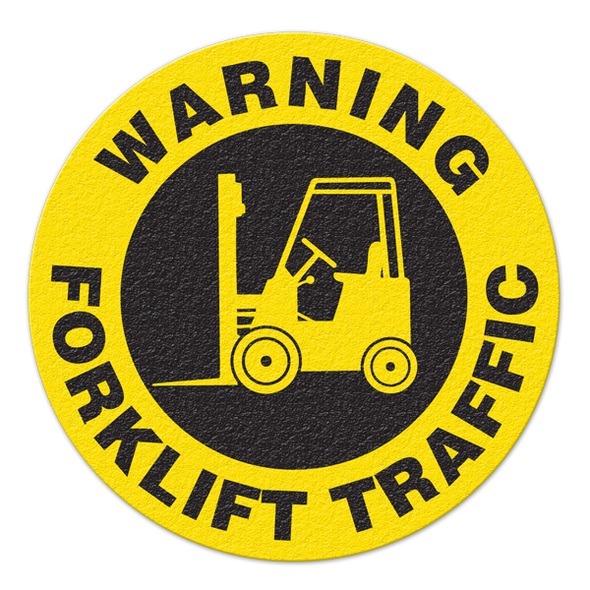 WARNING FORKLIFT TRAFFIC - Floor Sign