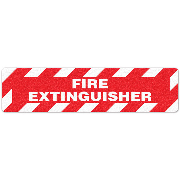 Fire Extinguisher - 6"x24" Floor Sign 6/pkg