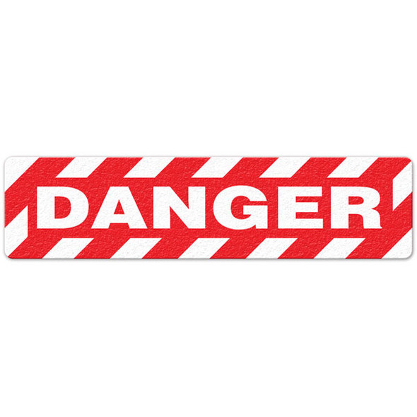 Danger - 6"x24" Floor Sign 6/pkg