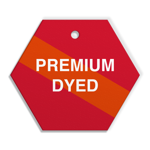 PREMIUM DYED - Fuel Tag - 2.56" dia. - 250 /pkg