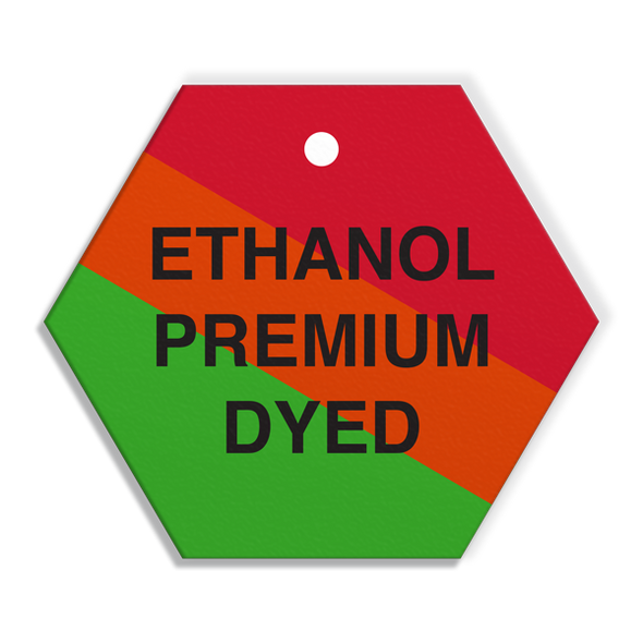 ETHANOL PREMIUM DYED - Fuel Tag - 2.56" dia. - 250 /pkg