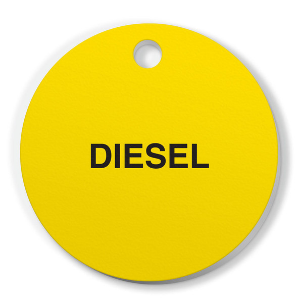 DIESEL - Fuel Tag  - 2.56" dia. - 250 /pkg