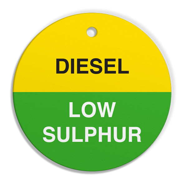DIESEL LOW SULPHUR - Fuel Tag - 2.56" dia. - 250 /pkg