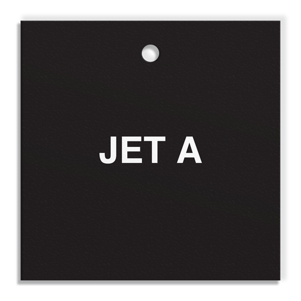 JET A - Fuel Tag - 2.56" dia. - 250 /pkg