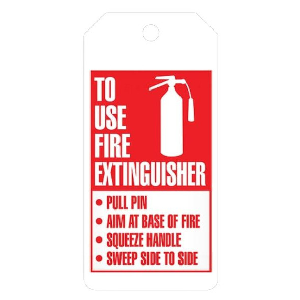 4 Year Monthly Inspection Record Tag - "Fire Extinguisher Inspection Record"