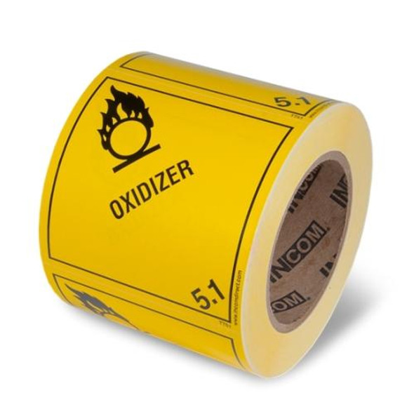 Class 5.1 DOT Label - "Oxidizer 5.1"
