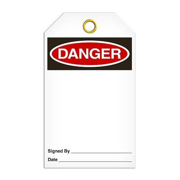 Danger Blank Tag - 25/pkg