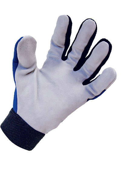 Mechanics Glove Split Leather Palm Blue/Grey | Pack of 12