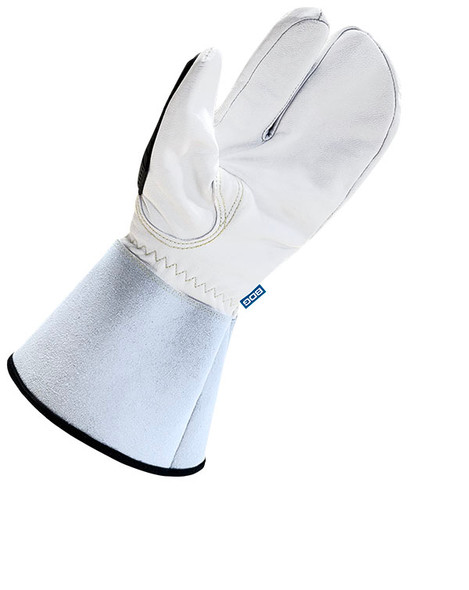 Goatskin 1-Finger Mitt w/5" Cuff Cut Resistant & TPR Impact