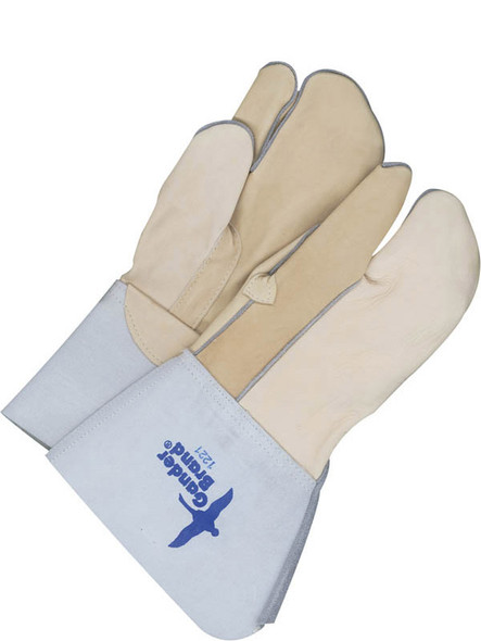 Gander Brand Grain Leather Mitt Gauntlet Unlined 1-Finger