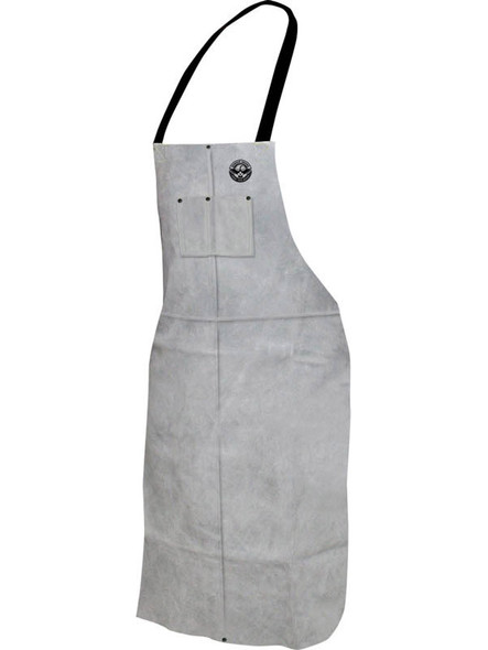 Welding Apron Leather Bib Apron 24x36 Pearl Grey Economy (Sold per EACH)