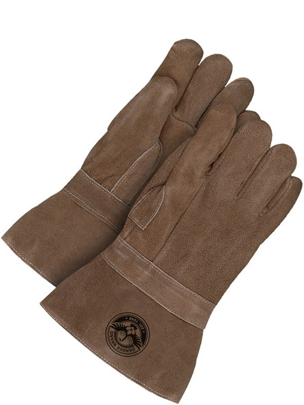 Hi Heat Split Leather Gauntlet Glove Banox Lining