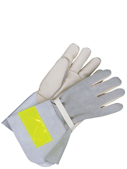 Premium Grain Palm Split Leather Back Utility Glove w/Nomex