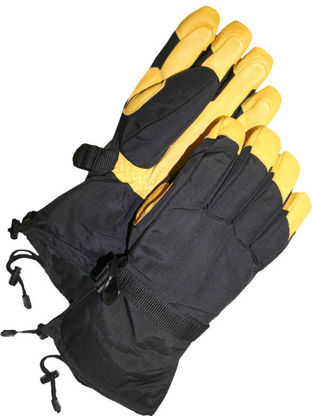 Tan Deerskin Gauntlet Ski Glove