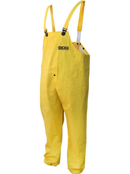 Rain Pants Flame Resistant PVC/Poly/PVC Bib Pants (Sold per EACH) | Pack of 12