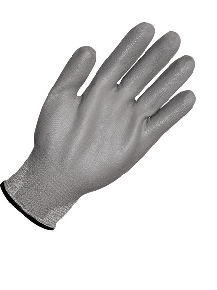 Seamless Knit Dyneema Cut Resistant Grey Polyurethane Palm | Pack of 6