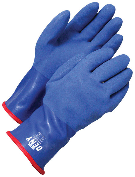 Coated PVC Triple Coated Gauntlet BOA Lined Blue | Pack of 12