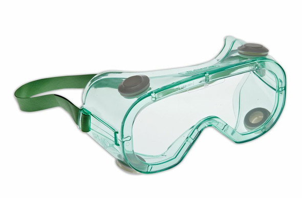 Dynamic Pro Chem Goggles - Green/Clear (12PK)