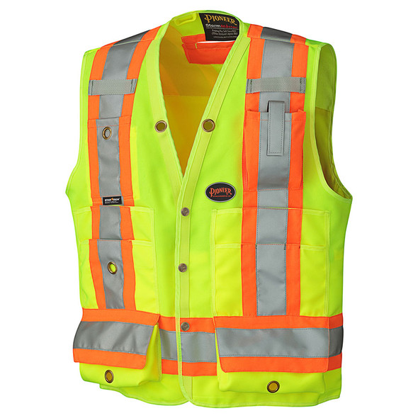 Hi-Vis Safety Vest w/ Front Zipper | Pioneer 156/159