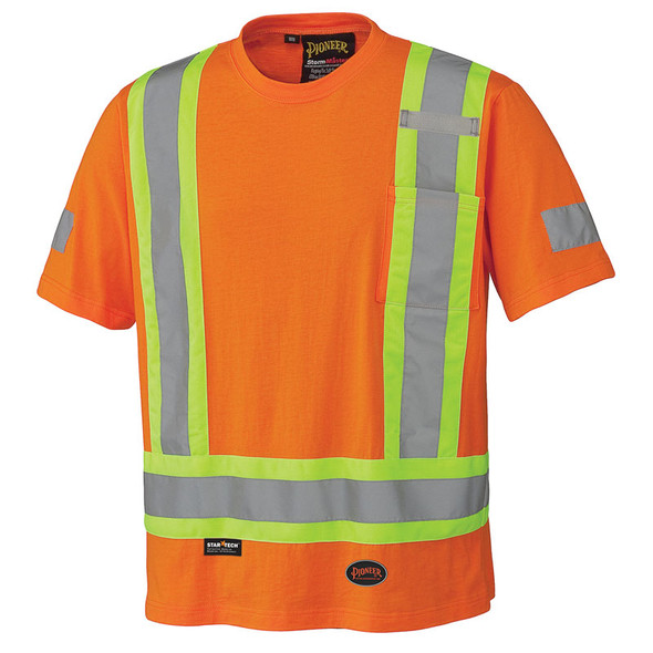 Hi-Vis 100% Cotton Safety T-Shirt  | Pioneer 6978/6980/6976   Safety Supplies Canada