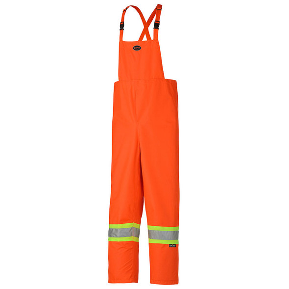 Hi-Vis Waterproof Nailhead Safety Bib Pant | Pioneer D8125OP/D8125YP   Safety Supplies Canada