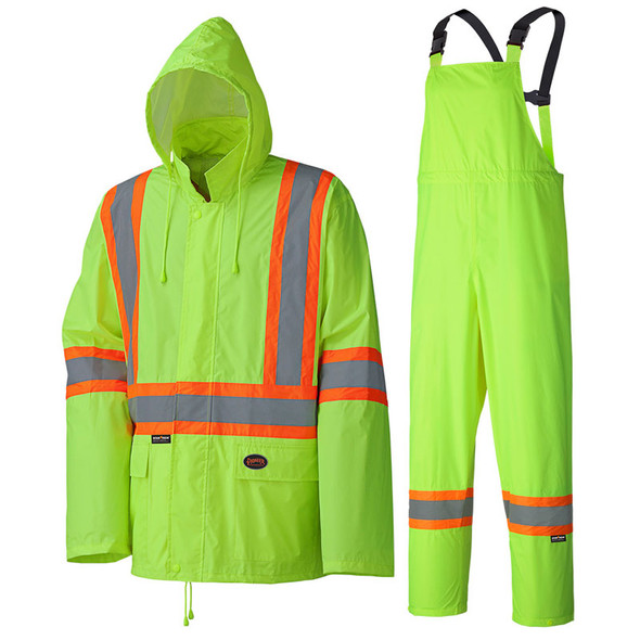 Hi Vis % Waterproof Rain Pant   Pioneer BK